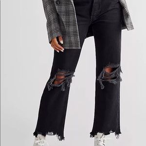 Free People Maggie Mid-Rise Straight Leg Jean